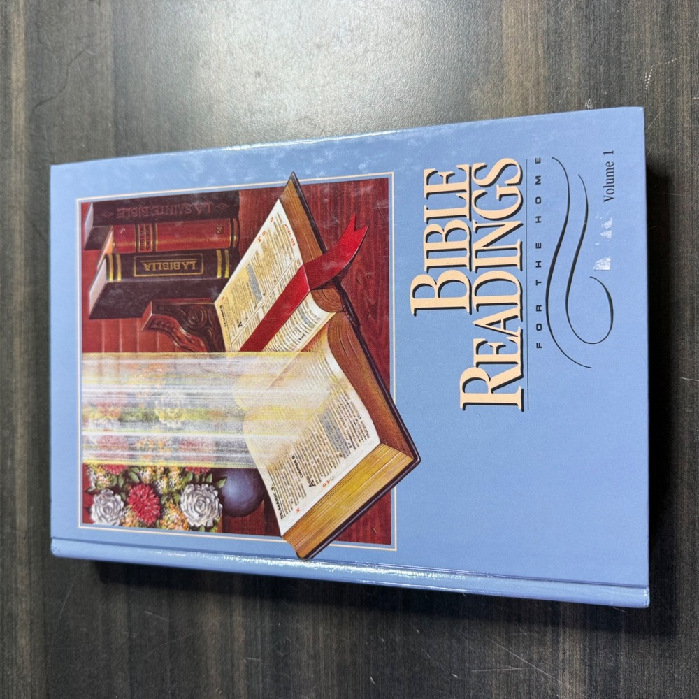 Bible Readings for the Home Volume 1 Hardcover Religious Study Guide Light Blue